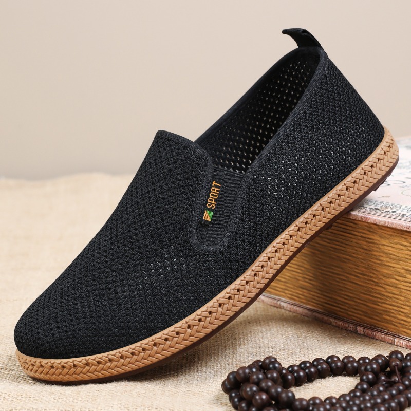 Men'S Shoes With Memory Foam - Sepatu Jalan Pria Gaya Beijing Klasik,