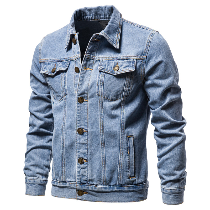 Men'S Shoes For Jeans - Jaket Denim Pria Musim Gugur 2025