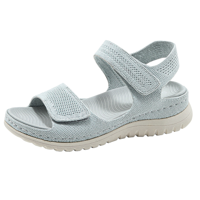Velcro Strap Sandal - Sandal Olahraga Wanita Berbahan Rajut Mesh