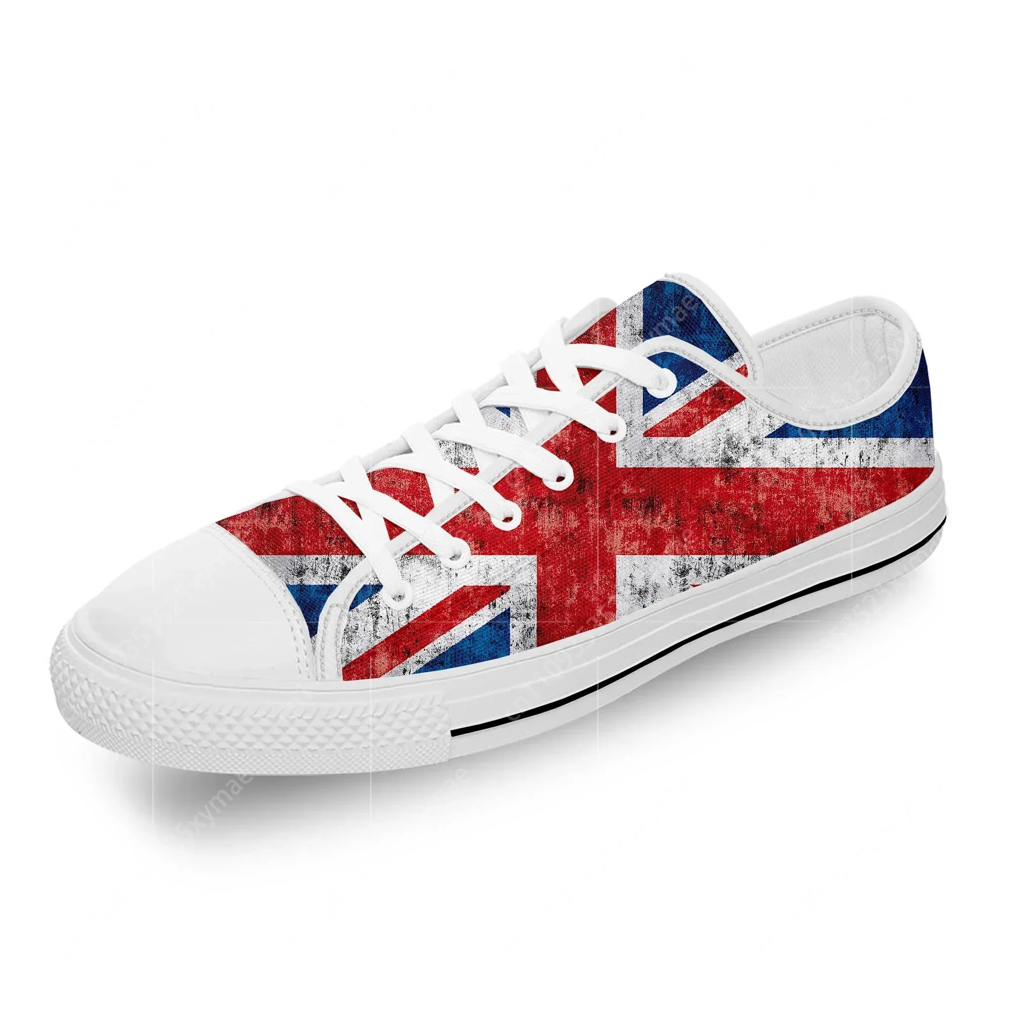 Men Shoes Uk - Sepatu Kanvas Low Top Cetak 3D