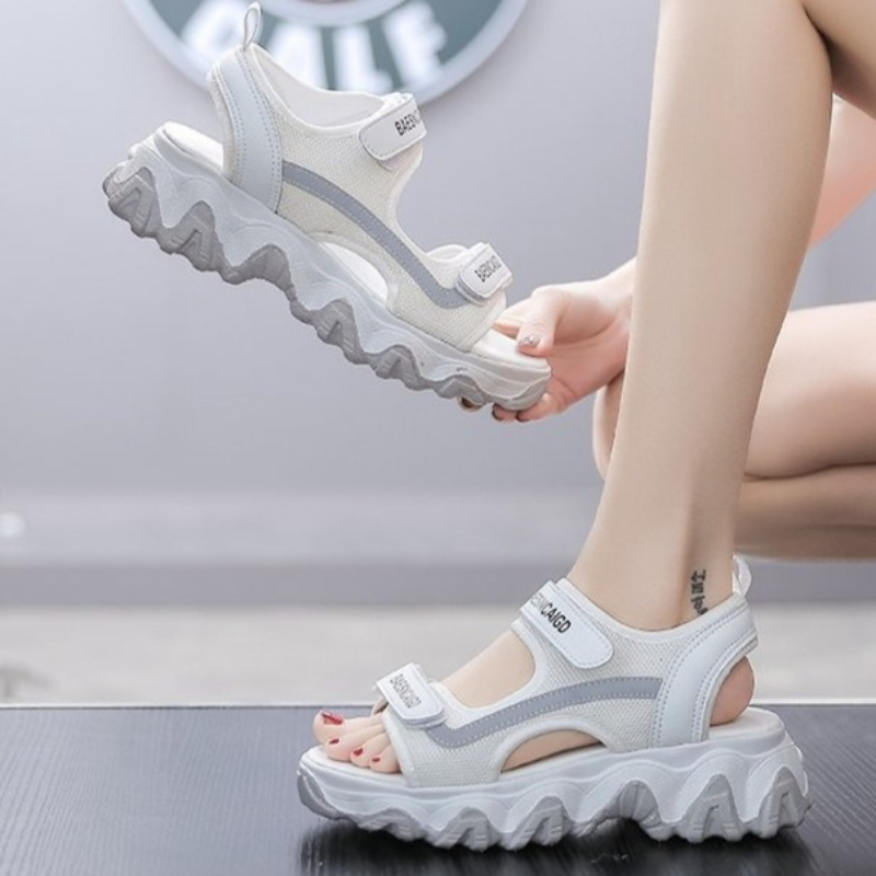 Sandal Olahraga Gaya Korea Wan - Velcro Strap Sandal ulasan dan harga