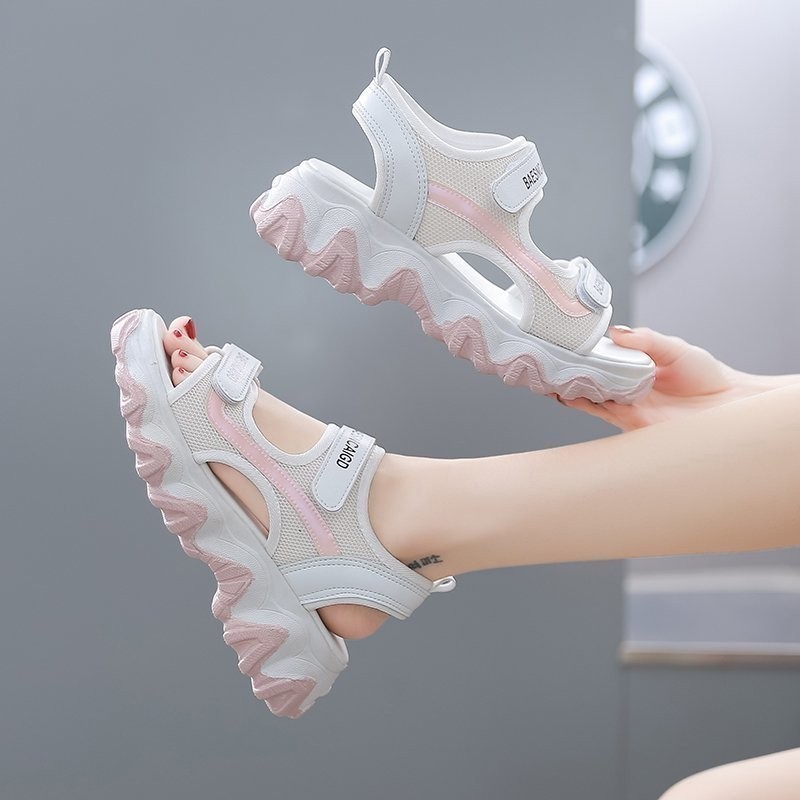 Sandal Olahraga Gaya Korea Wan - Velcro Strap Sandal ulasan dan harga