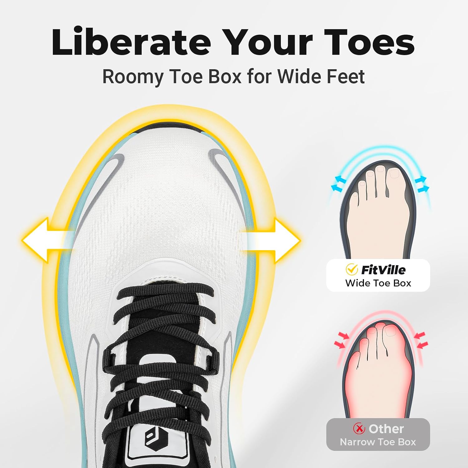 FitVille Sepatu Lari & Jalan P - Men'S Shoes For Plantar Fasciitis ulasan dan harga