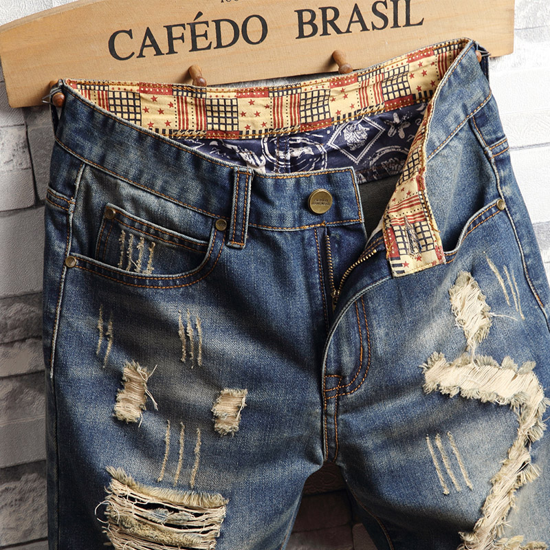 Celana Pendek Denim Hip-hop Ro - Men'S Shoes For Jeans ulasan dan harga