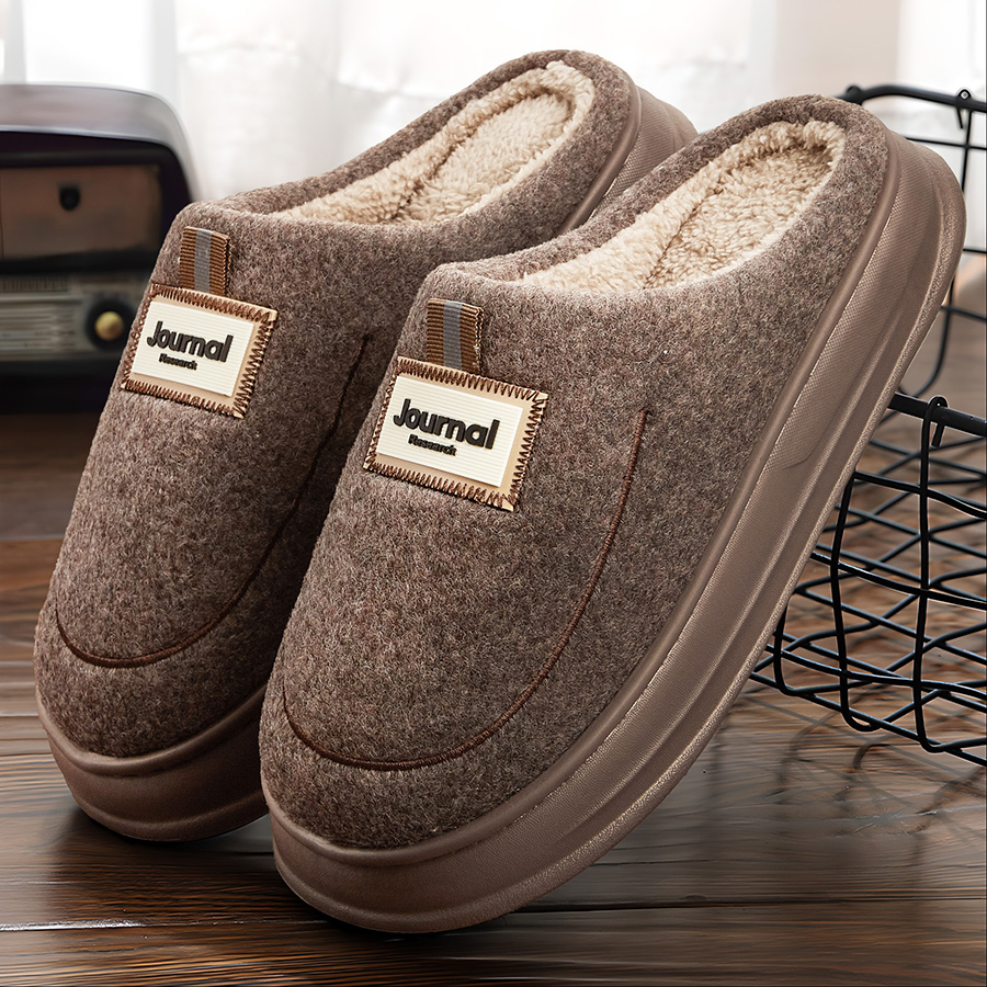 Sandal Rumah Pria Bahan Felt H - Men'S Shoes With Memory Foam ulasan dan harga