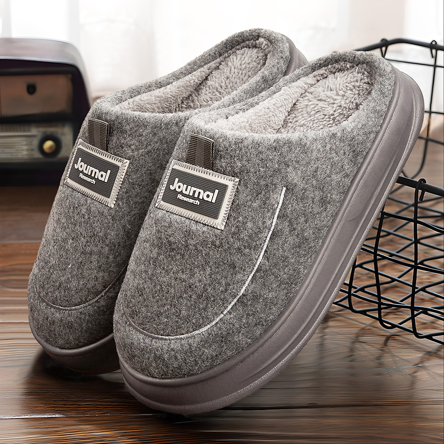 Sandal Rumah Pria Bahan Felt H - Men'S Shoes With Memory Foam ulasan dan harga