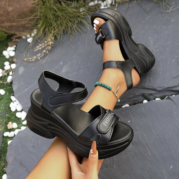 Sandal Wanita Kasual Sporty Mu - Velcro Strap Sandal ulasan dan harga