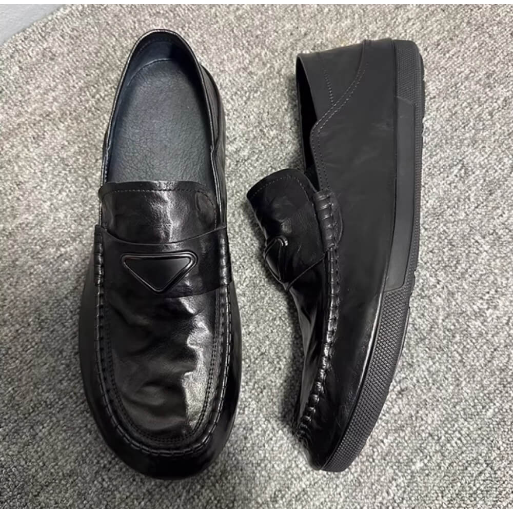 Sepatu Loafer Kulit Hitam Buat - Men'S Shoes Drivers ulasan dan harga