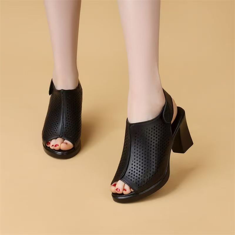 Sandal Wanita Ukuran Besar Hak - Velcro Strap Sandal ulasan dan harga