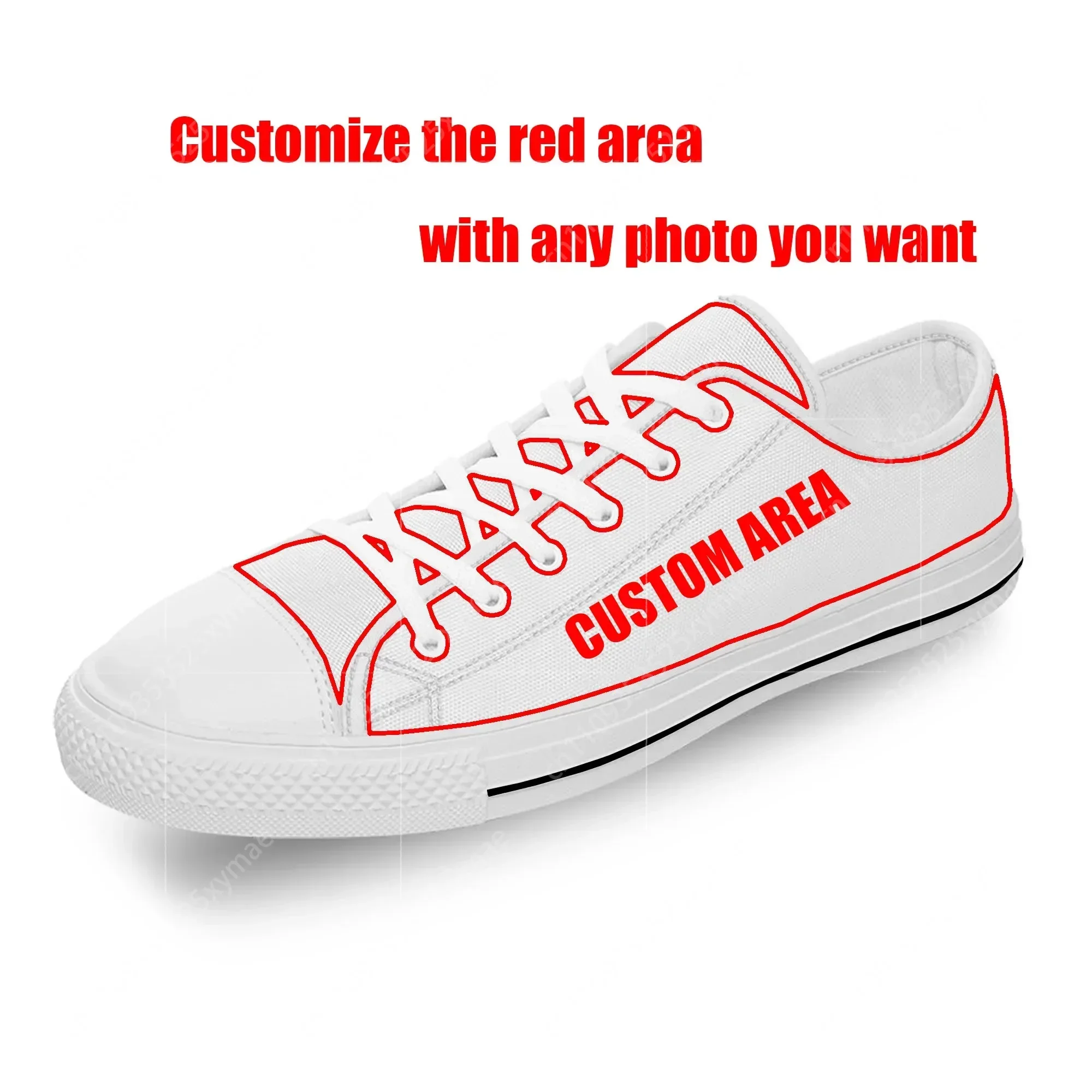 Sepatu Kanvas Low Top Cetak 3D - Men Shoes Uk ulasan dan harga