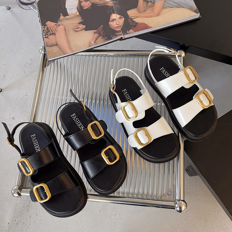 Sandal Wanita Platform Gladiat - Velcro Strap Sandal ulasan dan harga