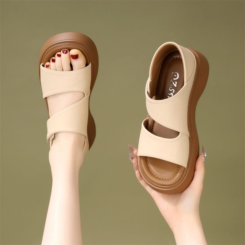 Sandal Wanita Hitam Serbaguna  - Velcro Strap Sandal ulasan dan harga