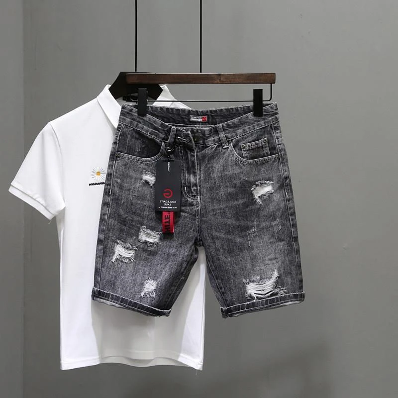 Celana Jeans pendek pria sobek - Men'S Shoes For Jeans ulasan dan harga